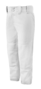 Mizuno GIRLS BELTED SOFTBALL PANT WHITE L