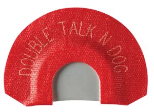 Hunters Specialties Johnny Stewart Wildlife Calls JSDIA9 Double Talk'n Dog Diaphragm Call Double Reed Coyote Sounds Red