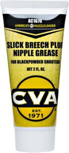 CVA AC1670 Slick Breech Plug/Nipple Grease Prevents Seizing of Nipple/Breech Plug 2 Oz Squeeze Tube