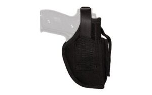Uncle Mike's Sidekick Holster Kodra Black Size 16 Ambidextrous with Magazine Pouch Clam