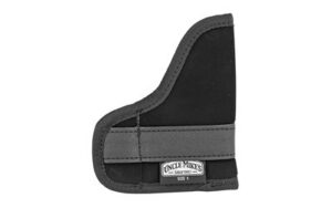 Uncle Mike's OT Inside-The-Pocket Holster Black Size 1 Ambidextrous Clam