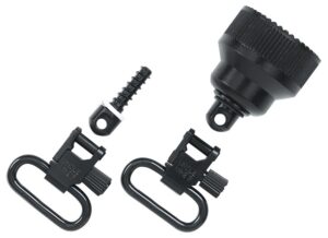 Uncle Mike's 18015 Mag Cap Swivel Set Made of Steel with Blue Finish, 1" Loop Size & Quick Detach Style for 20 Gauge Remington 870 & 870 Youth