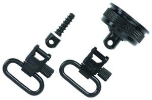 Uncle Mike's 18032 Mag Cap Swivel Set Made of Steel with Blued Finish, 1" Loop Size & Quick Detach Style for 12 Gauge Remington 11-87 Includes Two