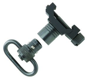 Uncle Mike's 21101 Quick Detach Swivel Set Made of Steel with Black Finish, 1" Loop Size & Push Button Style for Picatinny & Weaver-Style
