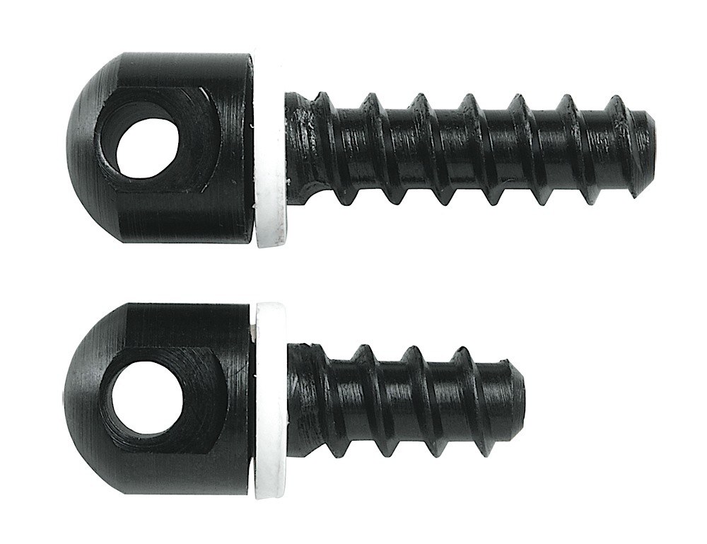 Uncle Mike's 25200 Magnum Band 115 RGS Screw Set Made of Blued Steel Includes 1/2" Forend Base, 3/4" Rear Base Screws & White Spacers for Wood