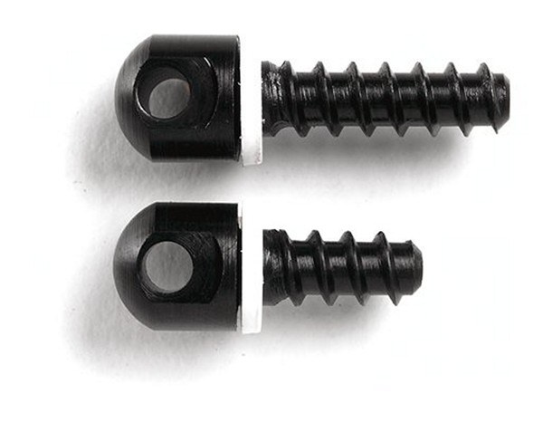Uncle Mike's 25200 Magnum Band 115 RGS Screw Set Made of Blued Steel Includes 1/2" Forend Base, 3/4" Rear Base Screws & White Spacers for Wood - Image 3