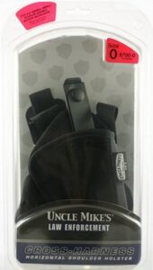 Uncle Mike's Cross Harness Shoulder Holster Black Nylon Ambidextrous Size #0