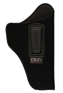 Uncle Mike's 89021 Inside the Pants Holster IWB Size 02 Black Suede Like Belt Clip Fits Med/Intermediate DA Revolver Fits 4" Barrel Right Hand