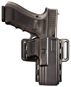 Uncle Mike's Mike's Reflex Size 21 Hip Holster Kydex Open Top with Paddle/Clip Black RH