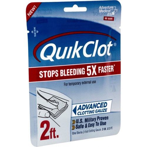 Adventure Medical Kits 50200025 QuikClot Stop Bleeding White Clotting Gauze - Image 2