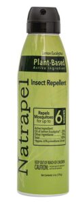 Natrapel 00066865 Lemon Eucalyptus 6 Oz Aerosol Repels Ticks Effective Up to 6 Hrs