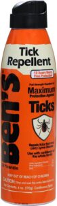 Benelli's 00067300 Tick Repellent Eco-Spray Odorless Scent 6 Oz Aerosol Repels Ticks Effective Up to 12 Hrs