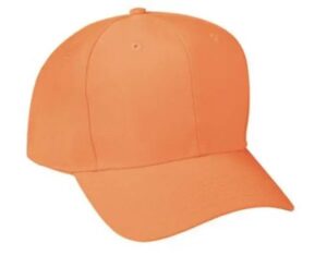 Outdoor Cap 6 Panel Mid Profile Hat Blaze Orange