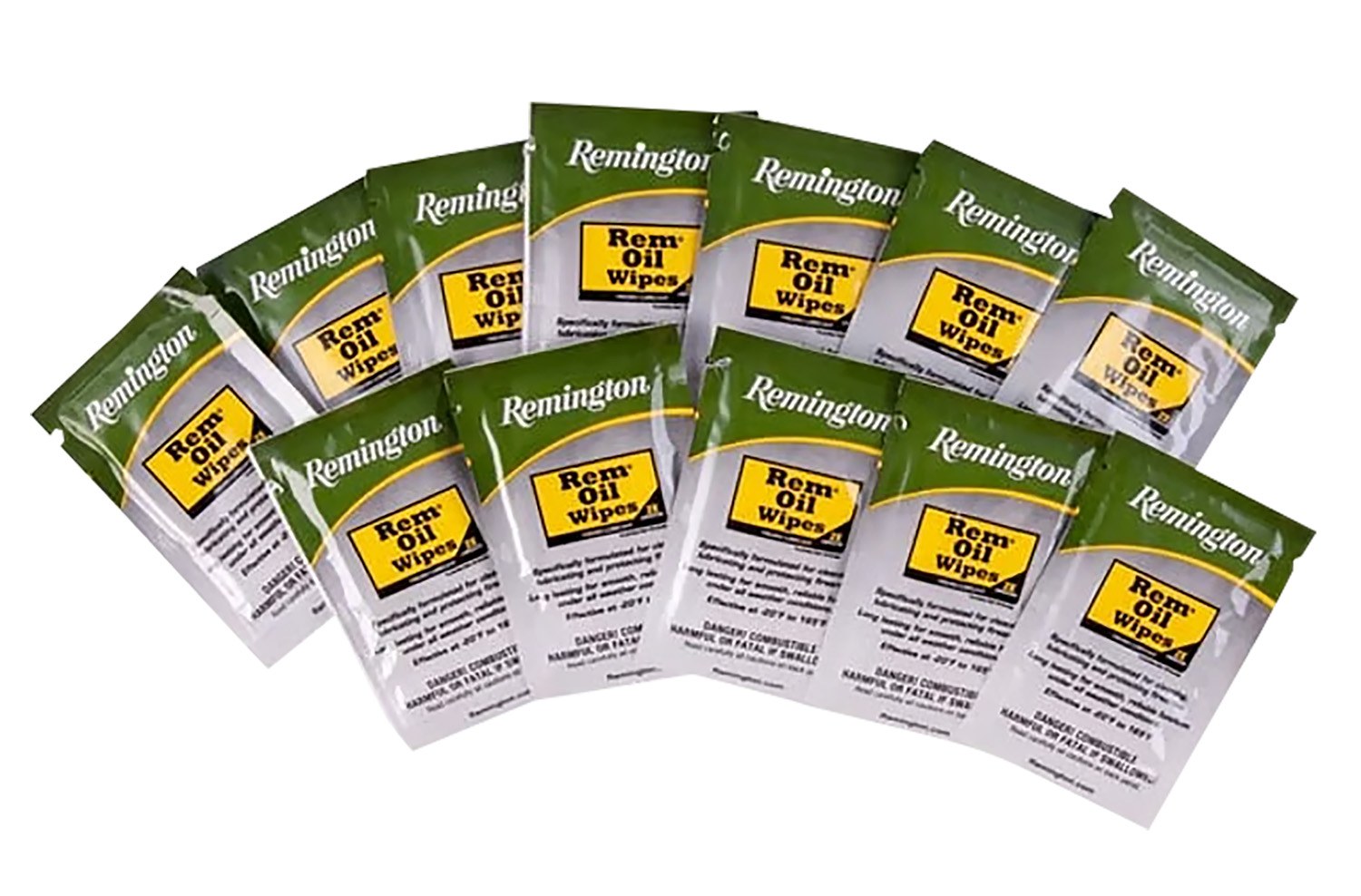 Remington Accessories 18411 Rem Oil Cleans/Lubricates/Protects Single Pack Wipes 12 per Pack