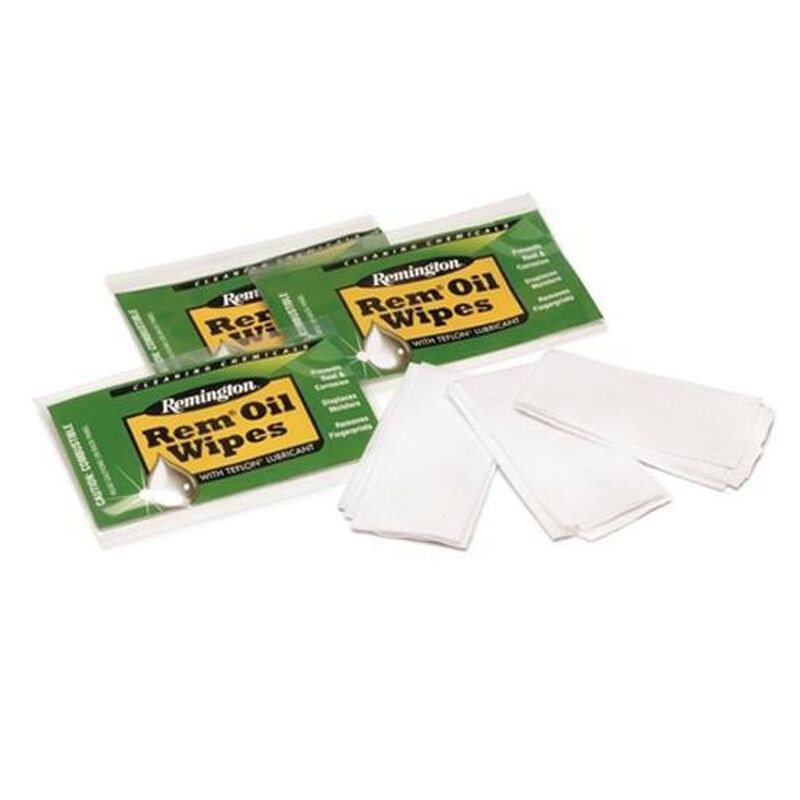 Remington Accessories 18411 Rem Oil Cleans/Lubricates/Protects Single Pack Wipes 12 per Pack - Image 2