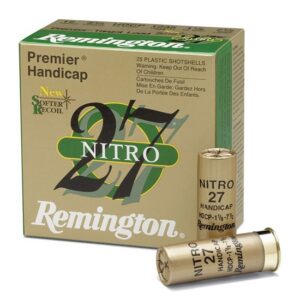 Remington Premier Nitro 27 Target 12 Gauge 2-3/4IN 1-1/8OZ 8 Ammo 100-Round (2BXCS)