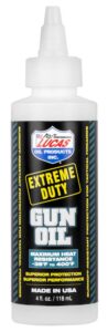 Lucas Oil 10877 Extreme Duty Gun Oil Against Heat, Friction, Wear 4 Oz Squeeze Bottle