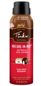 Tinks W5310 #69 Hot Shot Deer Attractant Doe in Estrus Scent 3 Oz Aerosol