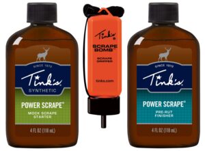 Tinks W5226 Power Scrape All-Season Deer Attractant Pre-Rut Finisher Scent Mock Scrape Starter Scent 4 Oz Dripper