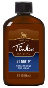 Tinks W6216 #1 Doe-P Deer Attractant Doe Urine Scent Plastic 4 Oz Bottle