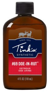 Tinks W5259 #69 Doe-In-Rut Deer Attractant Doe in Estrus Scent 4 Oz Squeeze Bottle