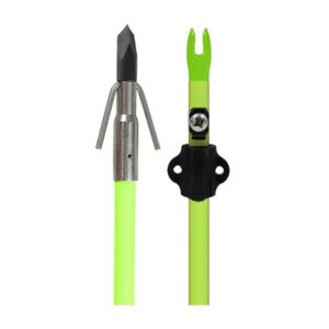 Muzzy Classic Chartreuse Fish Arrow with Carp Point&safety