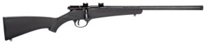Savage Arms 13834 Rascal FLV-SR Youth 22 LR 1-Round 16.12" Matte Blued Heavy Barrel, Matte Blued Carbon Steel Receiver, Black Synthetic Stock, Right