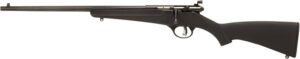 Savage Arms 13843 Rascal Youth 22 LR 1-Round 16.13" Matte Black Sporter Barrel, Matte Black Carbon Steel Receiver, Black Fixed Synthetic Stock, Left