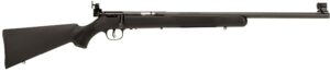 Savage Arms 28900 Mark I FVT Full Size 22 Long/22 Short/22 LR 1-Round 21" Black Satin Heavy Barrel, Satin Black Carbon Steel Receiver, Black Fixed