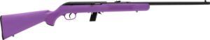 Savage Arms 40219 64 F Full Size 22 LR 10+1 21" Matte Black Carbon Steel Barrel, Matte Black Grooved Carbon Steel Receiver, Purple Fixed Synthetic