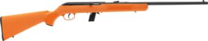Savage Arms 40220 64 F Full Size 22 LR 10+1 21" Matte Black Carbon Steel Barrel, Matte Black Grooved Carbon Steel Receiver, Orange Fixed Synthetic