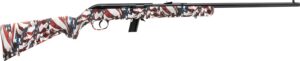 Savage Arms 40222 64 F Full Size 22 LR 10+1 21" Matte Black Carbon Steel Barrel, Matte Black Grooved Carbon Steel Receiver, American Flag Fixed