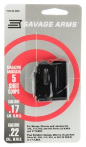 Savage Arms 90001 93 Series 5-Round 17 HMR/22 WMR Blued Steel