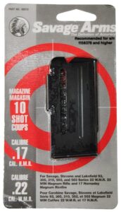 Savage Model 93 22WMR Magazine Savage Arms 93/90 Magazine 22WMR 10-Round Steel Black