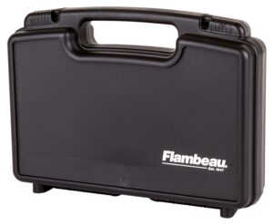 Flambeau 6450SC Safe Shot Pistol Pack Case Black Polymer Holds Handgun