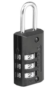 Master Lock 646D Combination Lock Open with Combination Black Steel