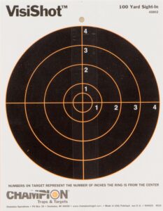 Champion Targets 45802 VisiShot Hanging Paper Black/White 8" Bullseye 10 Pack