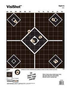 Champion Targets 45804 VisiShot 5-Diamond Paper Hanging Pistol/Rifle 13" X 18" Black/White 10 Pack