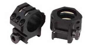 Weaver Classic 6Hole Skeleton Rings Matte Black 30mm High Clamshell Pack