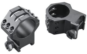 Weaver Mounts 48354 Six-Hole Skeleton Rings Matte Black 30mm Extra High