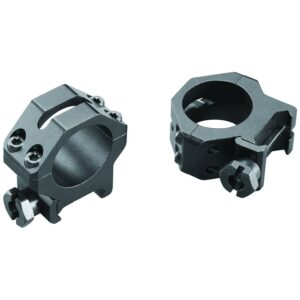 Weaver Classic 4Hole Skeleton Rings Matte Black 1" Medium Clamshell Pack