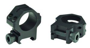 Weaver Mounts 48361 Four-Hole Skeleton Rings Matte Black 1" High