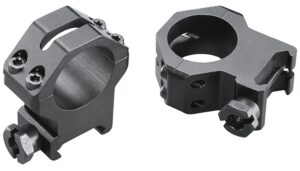 Weaver Mounts 48362 Four-Hole Skeleton Rings Matte Black 1" Extra High