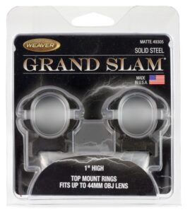 Weaver Mounts 49305 Grand Slam Matte Black 1" High