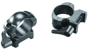 Weaver Mounts 49326 Lever Lok Detachable 1" High Black Matte