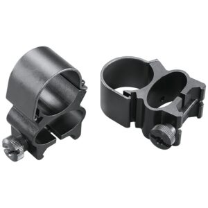 Weaver See-Thru Detachable Rings Top Mount 1 in Matte Bl ( 12 per Case )