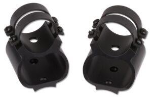 Weaver Mounts 49711 Steel Lock See Thru 2-Piece Base/Rings for Steel Lock See Thru Style Black Gloss Finish