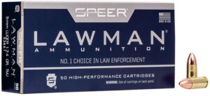 Speer 53651 Lawman 9mmLuger 124gr Total Metal Jacket 50 per Box/20 Case