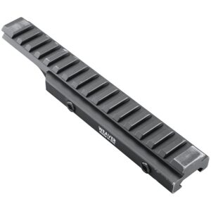Weaver Mounts 99673 Flat Top Riser Rail Black Anodized 0 MOA