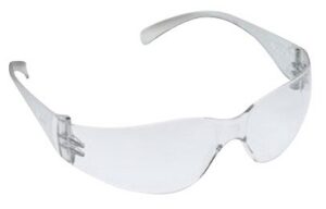 Peltor 1122800000100 Virtua Adult Clear Lens Polycarbonate Clear Frame 100 per Case